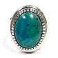 Earth Ring In Silver with Turquoise