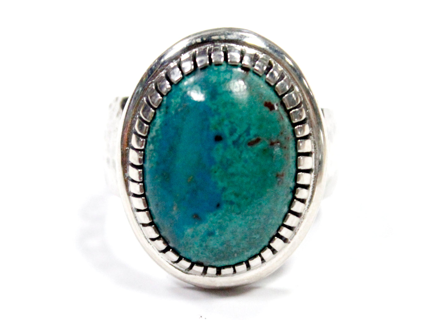 Earth Ring In Silver with Turquoise