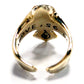 As Above Ring in Brass & Labradorite