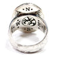 Earth Ring In Silver with Turquoise