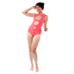 Concentric Swimsuit in Neon Pink