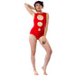 Concentric Swimsuit in Red