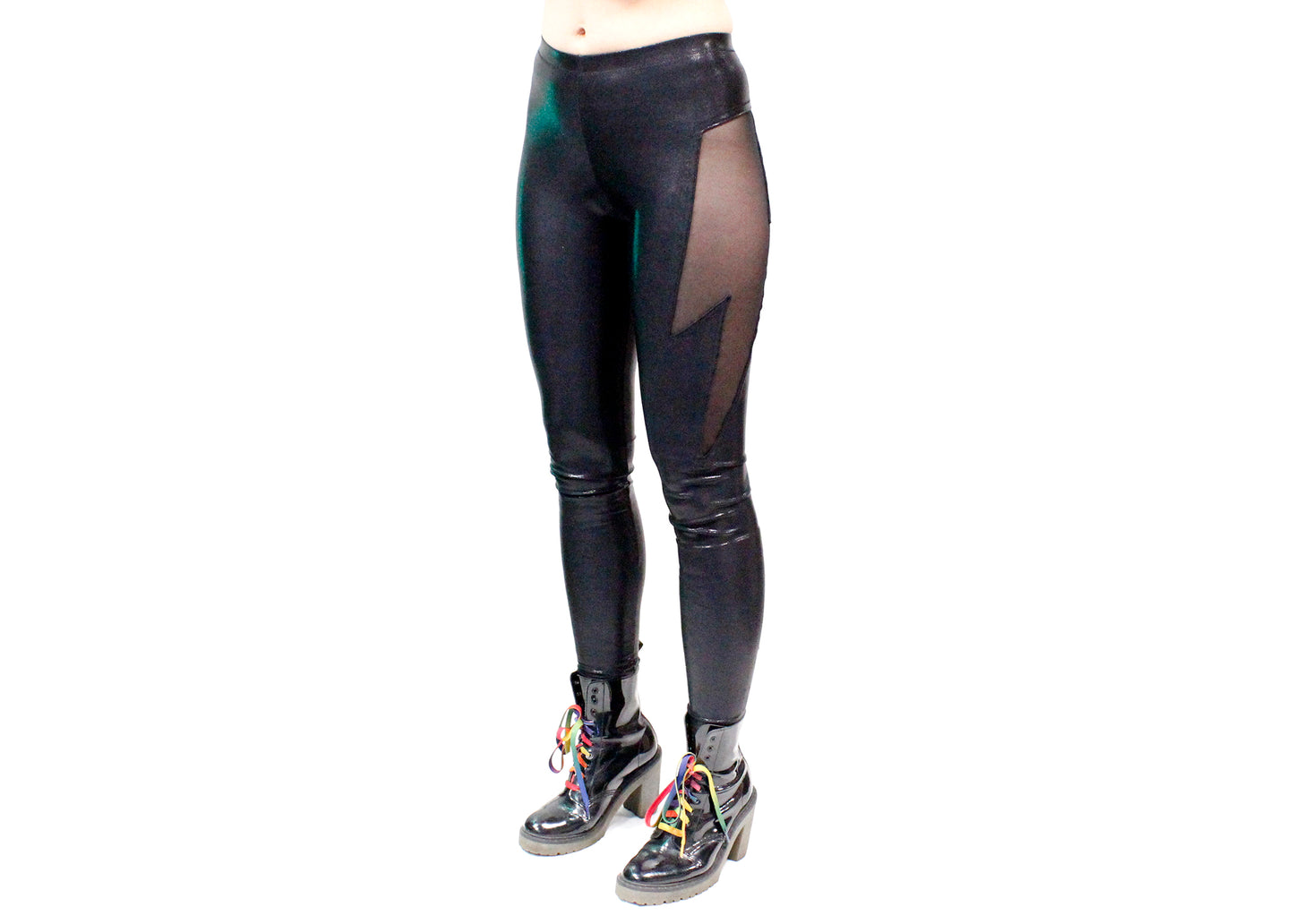 Lightning Leggings in Gloss Black