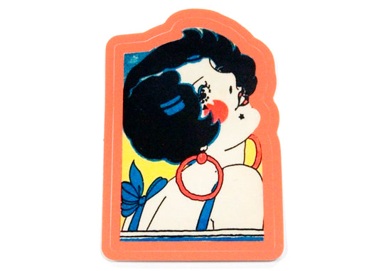 Art Deco New Wave Babe Sticker