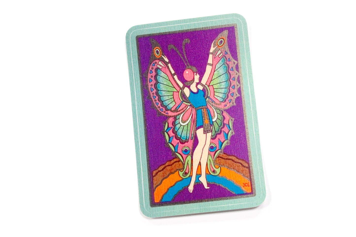 Art Nouveau Butterfly Dancer Sticker