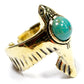As Above Ring in Brass & Turquoise