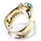 As Above Ring in Brass & Turquoise