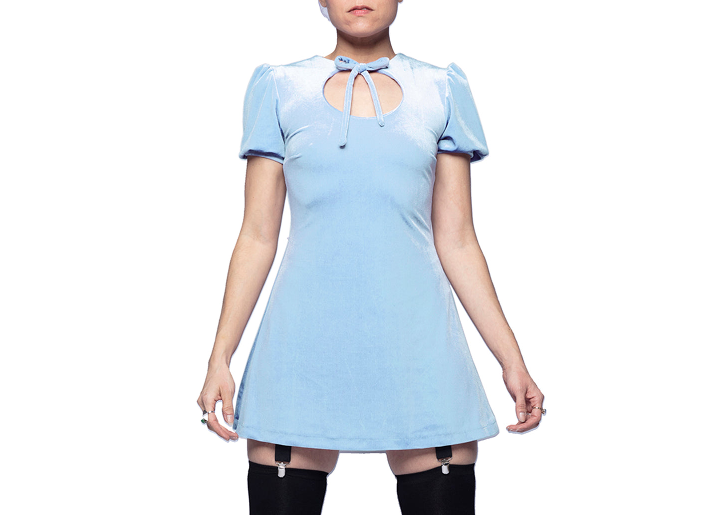 Anahata Mini Dress in Baby Blue