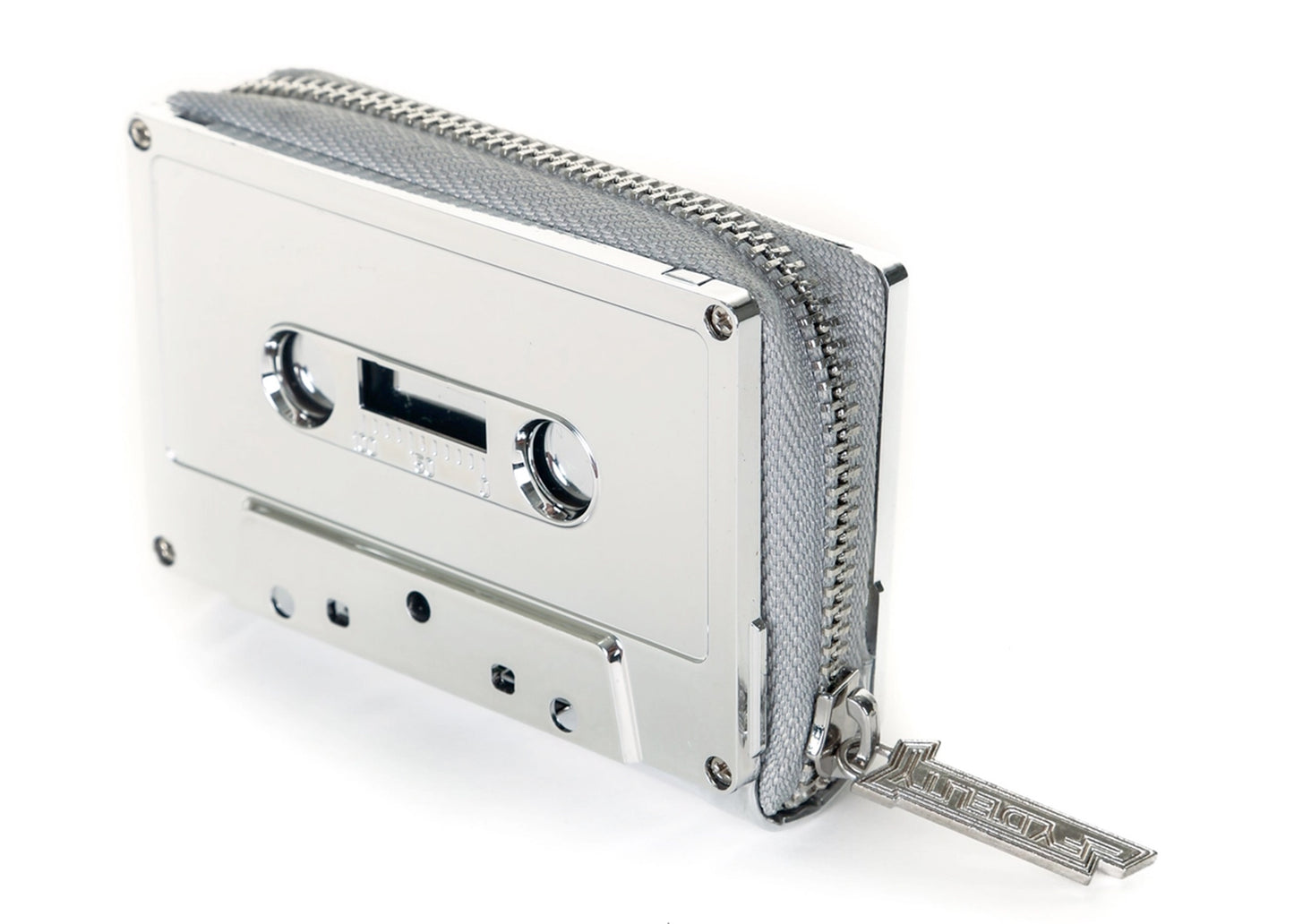 Retro Cassette Tape Wallet in Silver