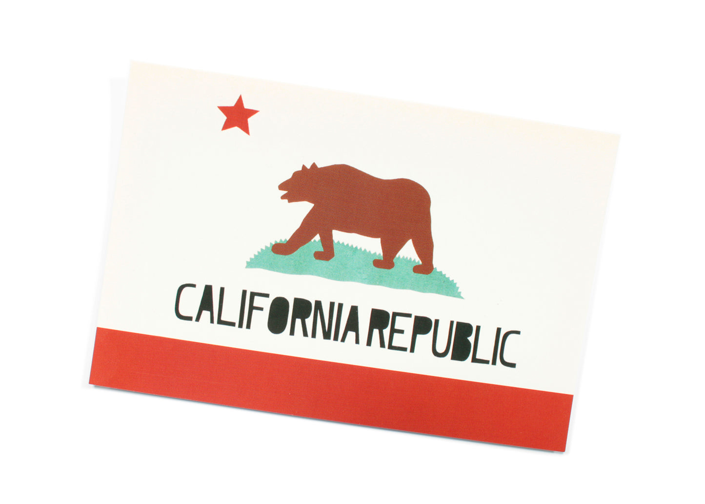 CA State Flag Postcard