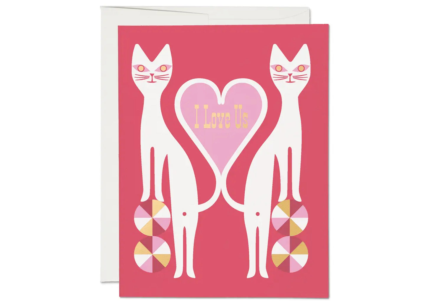Cat Twins Love Card