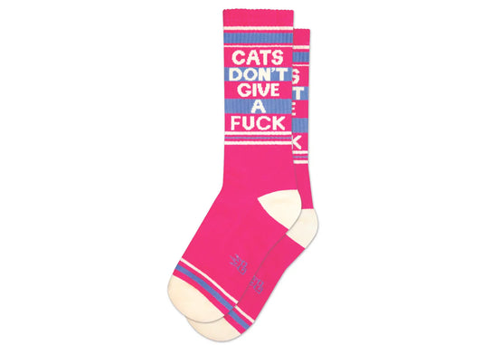 Cats Don't Give A Fuck Gym Socks