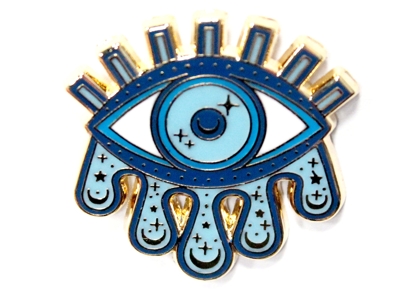 Cosmic Evil Eye Enamel Pin