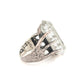 Crystal Talon Ring in Sterling Silver & Quartz