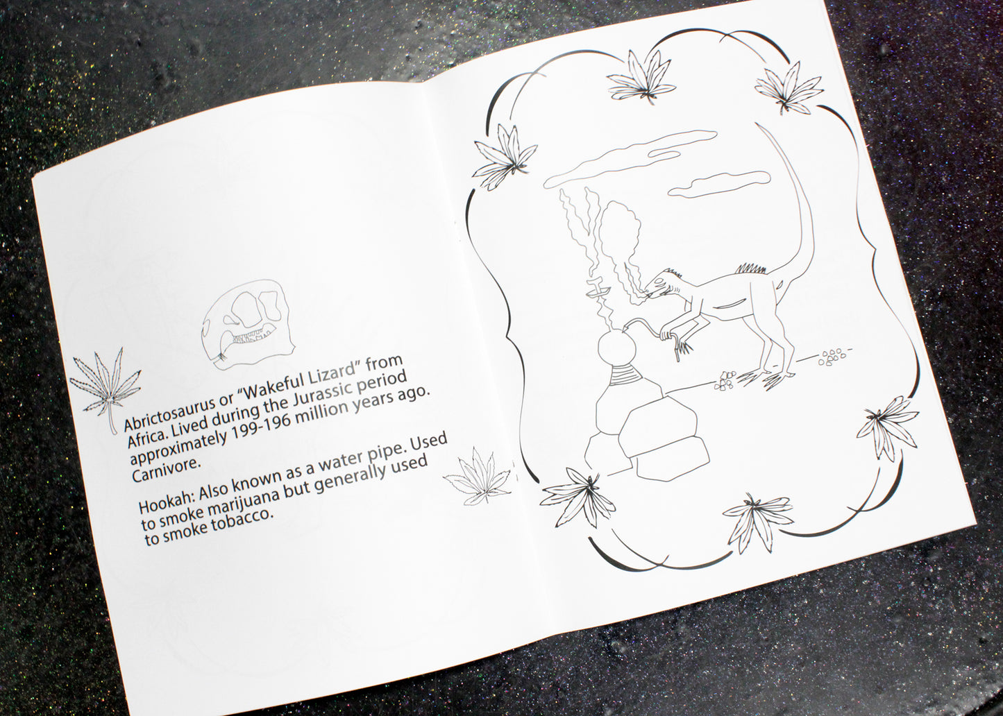 Dinosaurs Smoking Weed Coloring Book