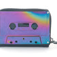 Retro Cassette Tape Wallet in Iridescent Electro Black