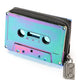 Retro Cassette Tape Wallet in Iridescent Electro Black