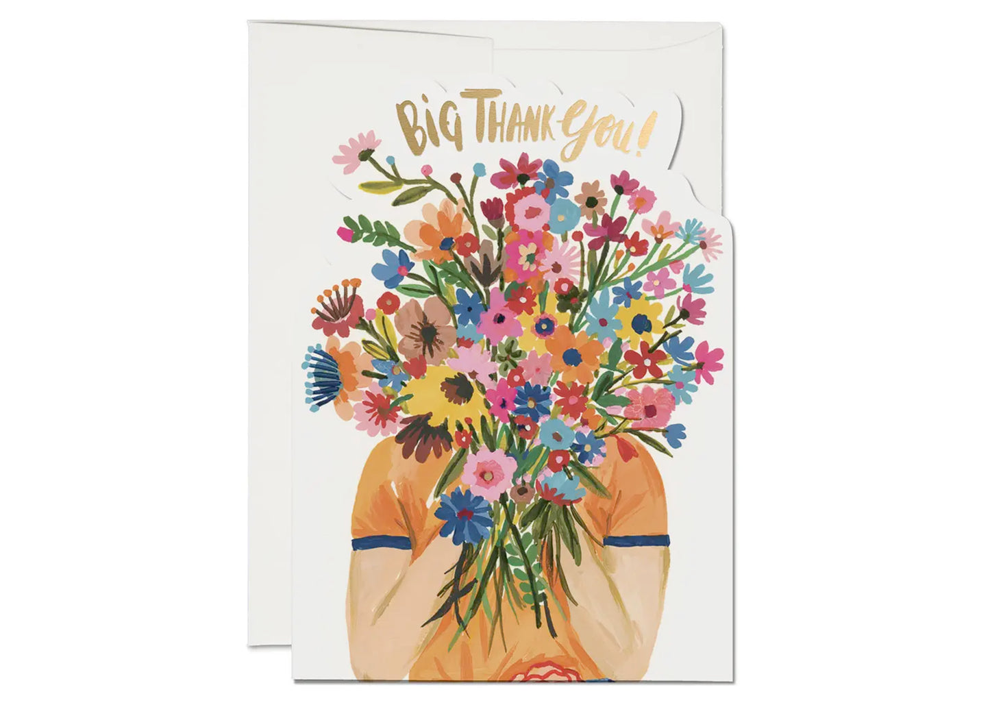 Face Full Of Flowers Thank You Card