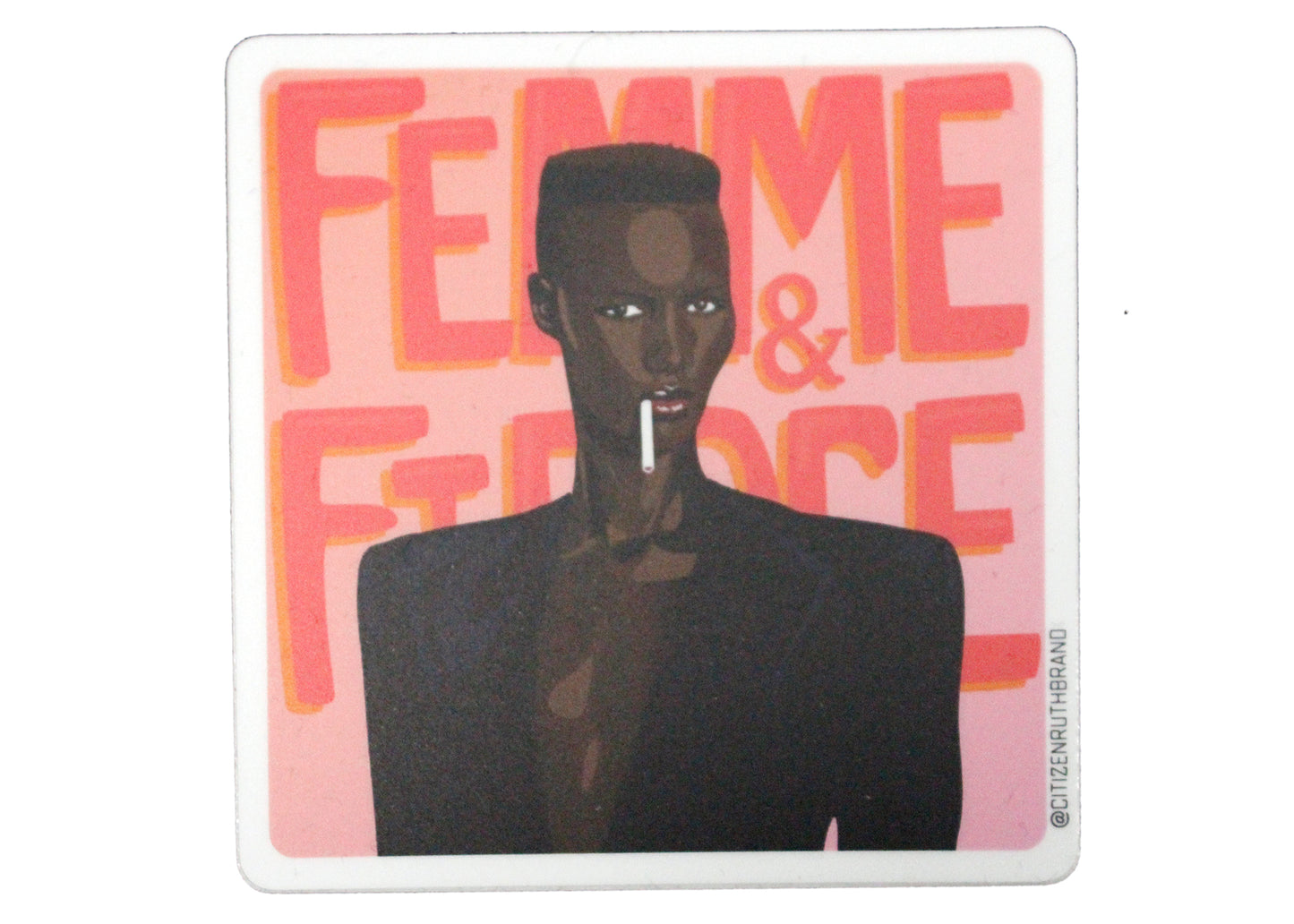 Grace Jones Fierce Femme Sticker