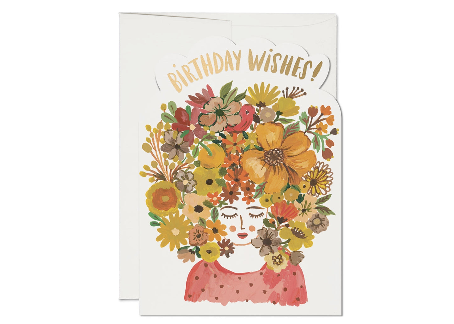 Birthday Wishes Floral Tresses Card