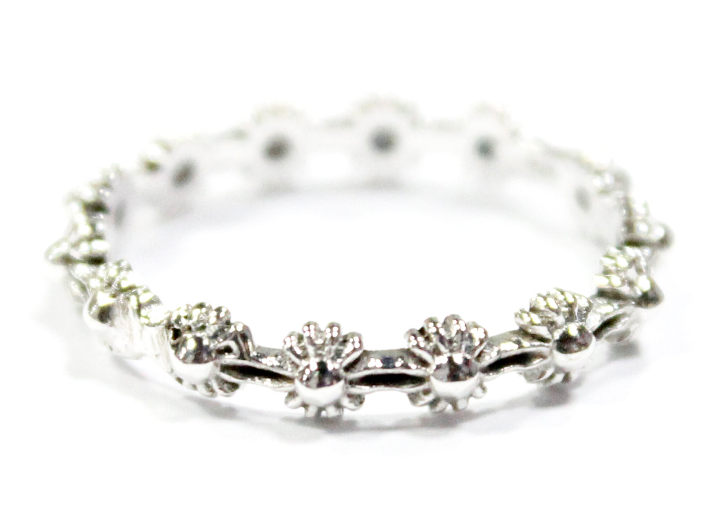 Flower Band In Silver