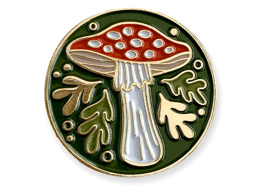 Fly Agaric Mushroom Enamel Pin
