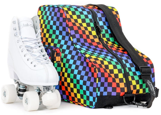 Freewheelin' Roller Skate Crossover Bag in Indy Rainbow Black