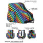Freewheelin' Roller Skate Crossover Bag in Indy Rainbow Black