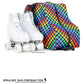 Freewheelin' Roller Skate Crossover Bag in Indy Rainbow Black