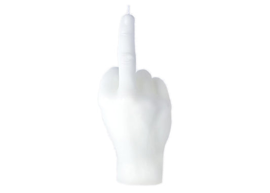 Fuck You Candle in White