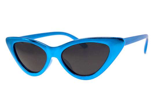 Gee Whiz Sunglasses in Metallic Blue