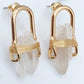 Gemstone Stud Earrings in Quartz