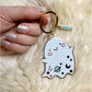 Glitter Ghost Keychain