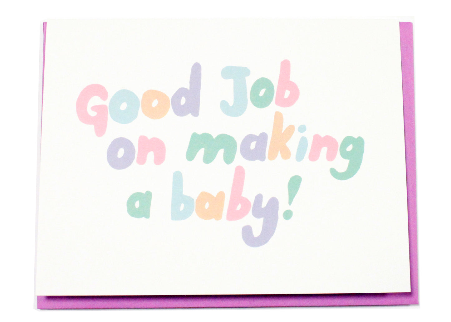 Good Job Baby Card