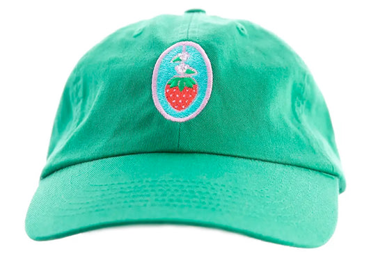 Strawberry Dad Hat in Scout Green