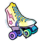 Roller Skate Holographic Sticker