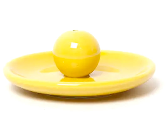 Incense Plate in Yellow