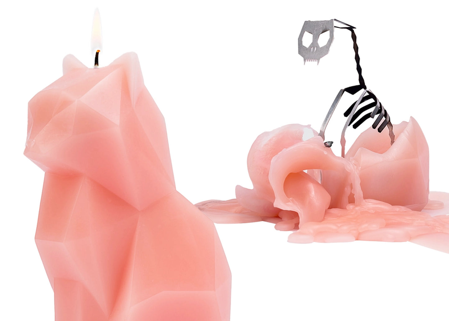 Kisa PyroPet Candle in Coral