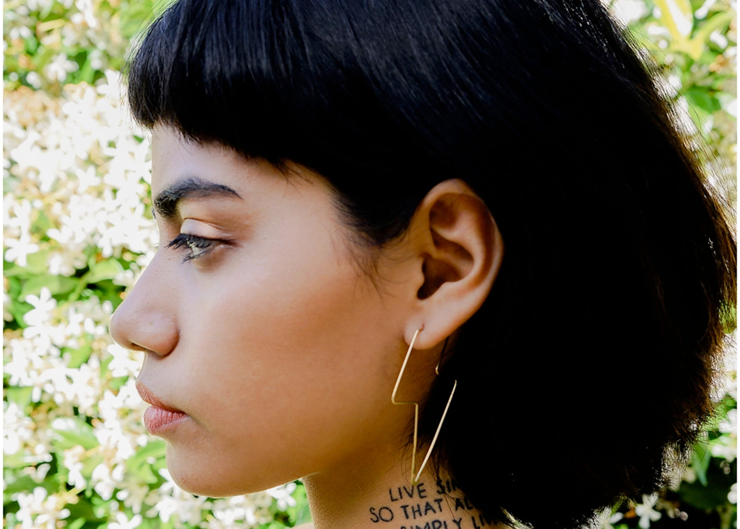 Lightning Bolt Hoop Earrings