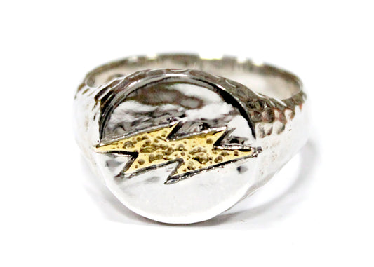 Lightning Band in Silver
