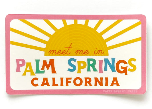 Meet Me In Palm Springs Sticker
