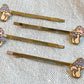 Mushroom Bobby Pin Set in Pastel
