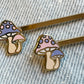 Mushroom Bobby Pin Set in Pastel