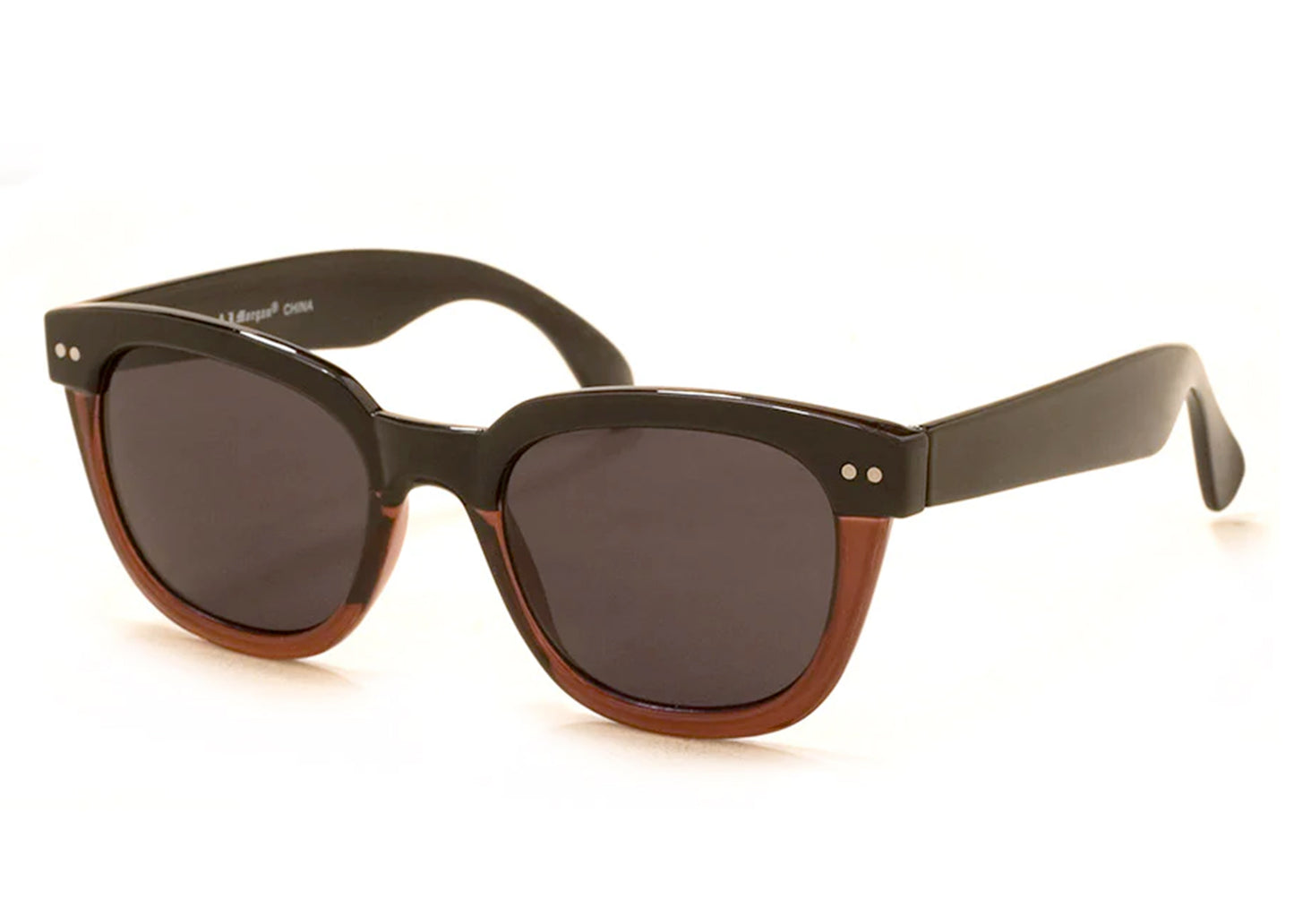 New School Sunglasses in Black/Brown