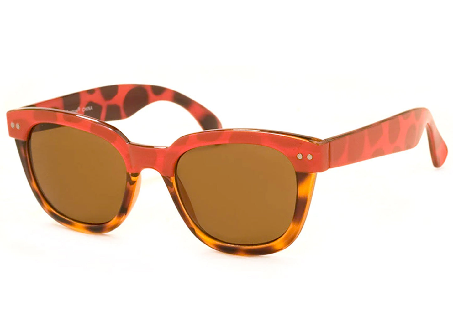 New School Sunglasses in Red/Tortoise