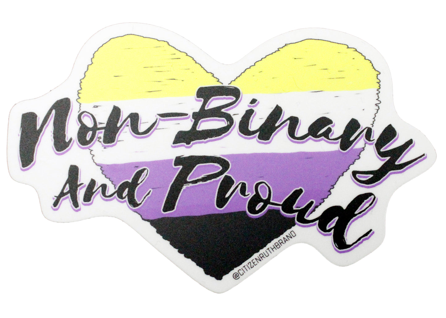 Non-Binary And Proud Sticker
