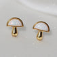 Opal Mushroom Stud Earrings
