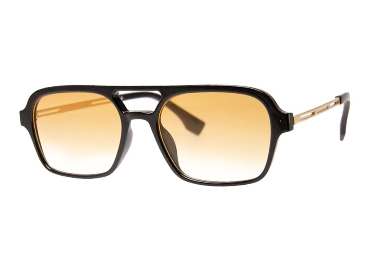 Overland Sunglasses in Black/Amber