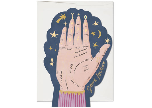 Palm Reading Good Fortune Card