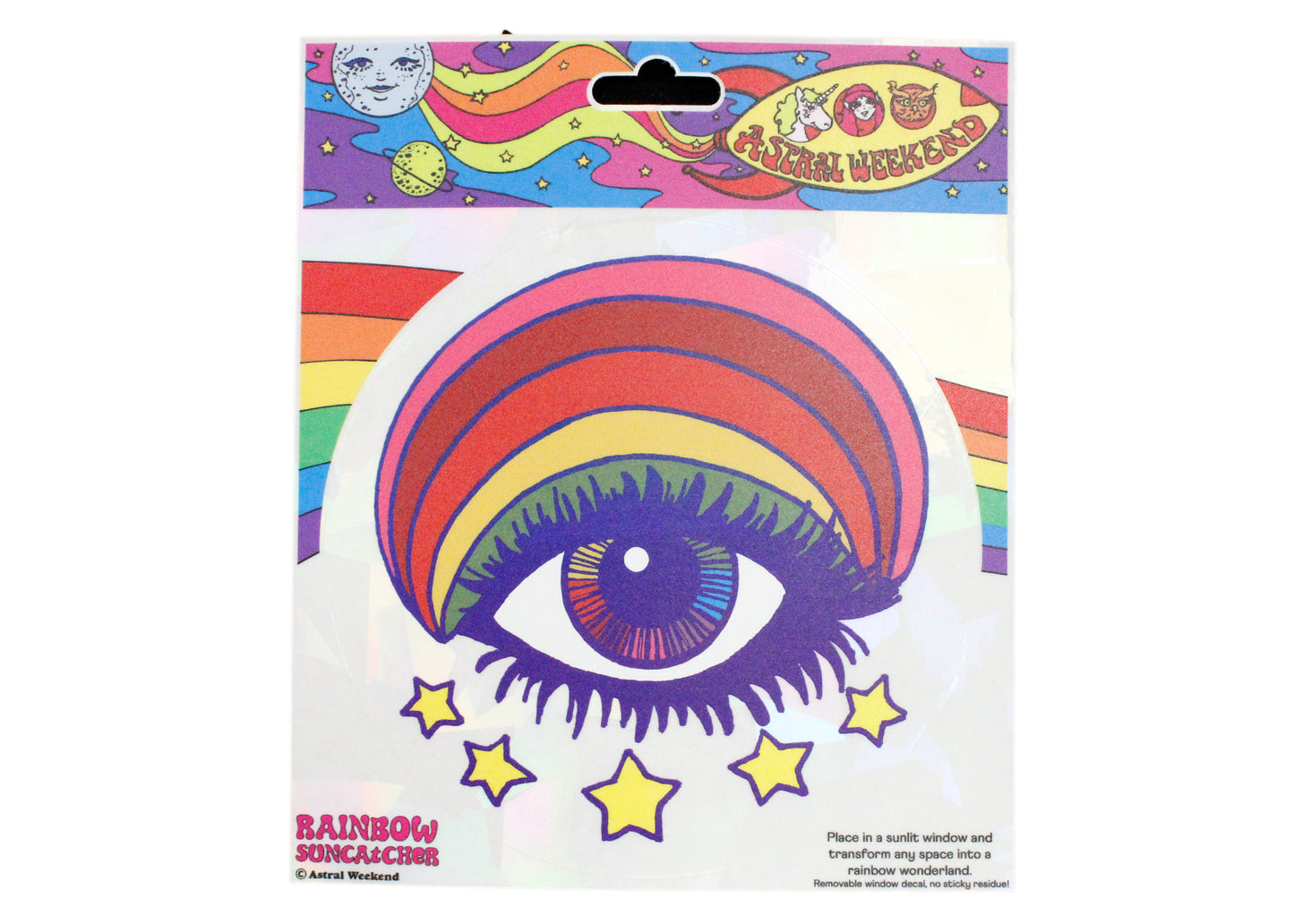 Psychedelic Eye Rainbow Suncatcher